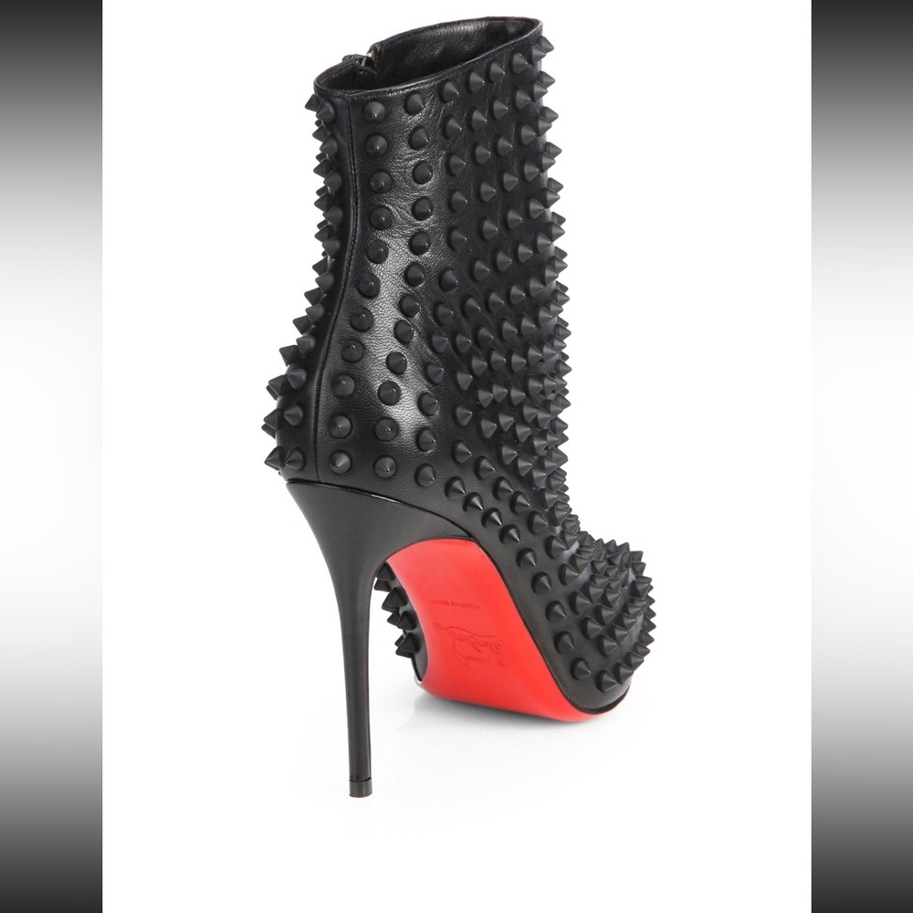 Christian Louboutin Spiked Ankle Boots Size 38.5 8 8.5